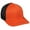 Orange/black, variant on Outdoor Cap CT120M Extra-flexible Slight Pre-curved Visor Cap-Dk.Green/White-M/L