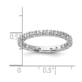 thumbnail image 4 of Sterling Silver Stackable Expressions Created White Sapphire Ring, 4 of 5