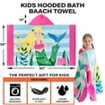 thumbnail image 3 of Toalla de baño para niños Bavilk, 127 x 98 cm, algodón, con capucha, 3 of 6