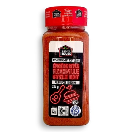 Club House Nashville Style Hot All Purpose Seasoning 327g/11.5 oz., Shaker