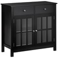 thumbnail image 1 of HOMCOM Sideboard Buffet Cabinet, Kitchen Cabinet with Glass Doors, Drawers, 1 of 10