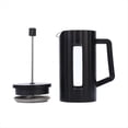 thumbnail image 3 of Cafetera de Prensa Francesa de 600 Ml, Cafetera de Vidrio de Borosilicato Alto, , Tetera Negra, 3 of 5