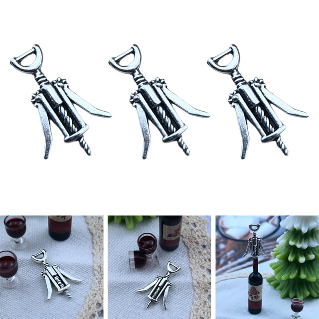 Sacacorchos para casa de muñecas Hugo Abridor de botellas de vino Miniatura Decoración