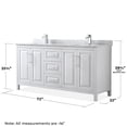 thumbnail image 5 of Daria 72'' Double Bathroom Vanity Set, 5 of 5