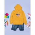 thumbnail image 3 of Land Of Free Home Of Brave Hoodie Juniors -Image by Shutterstock,  Large, 3 of 4