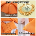 thumbnail image 6 of MorroMorn Comforter Set Queen Size, 4 Pieces All Season Bedding Comforters Sets, Soft Bed Set with 1 Down Alternative Duvet Insert 90×90 Inches, 2 Pillow Cases & 1 Fitted Sheet (Queen, Orange), 6 of 6