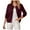 Wine, variant on idosla Women's Classic Long Sleeve Knit Cardigan Sweaters Casual Open Front Button Down Cardigans (White, L)