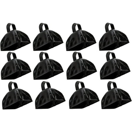Rhode Island Novelty 3" Metal Black Cowbells | 12 Pack
