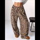 thumbnail image 5 of Pantalones de Pijama para Mujer, de Leopardo, Peludos, Estilo Y2K, de Cintura Alta, Bonitos. Sin Cordones L, 5 of 10