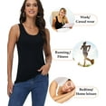 thumbnail image 5 of wirarpa Women's Tank Tops Cotton Undershirts Tanks Top Comfy Camis Base Layer 2-Pack, 5 of 6