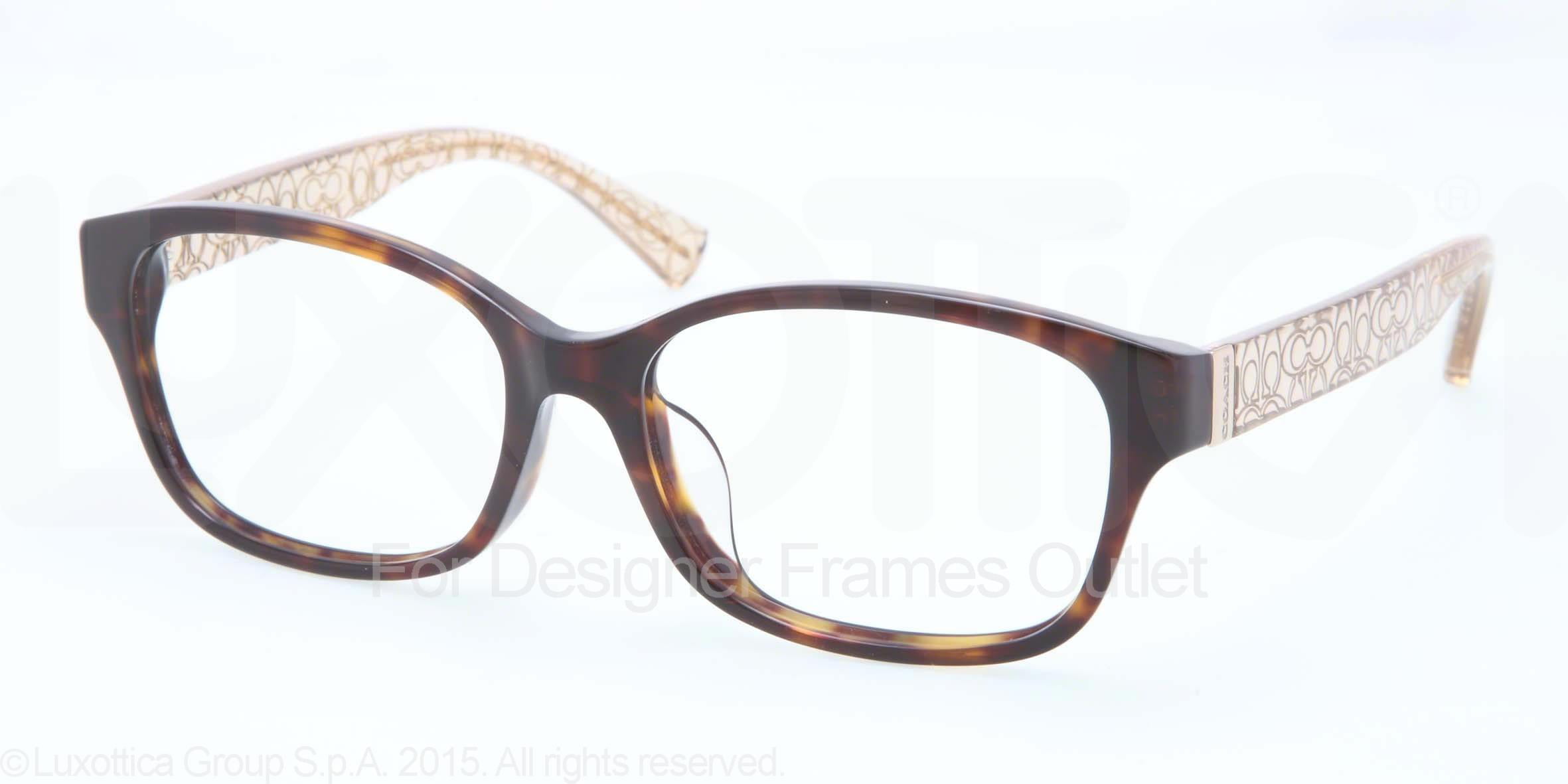 COACH Eyeglasses HC6049F TIA (F) 5152 Dark Tortoise Crystal Brown 54MM