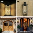 thumbnail image 2 of ACE-LIGHTS,25.6"(H) 4-Light Farmhouse Outdoor Wall Light(Bulbs Not Included),Front Porch Light,Outdoor Light Fixutre,Outdoor Wall Lantern Sconce For Entrance,Doorway,Corridor,Balcony,Porches(Black), 2 of 10