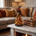 thumbnail image 6 of Enchanted Autumn Witch Figurine, Witch Figurine (Forest Spell) Fall Witch Decor Halloween Tabletop Statue with Leaf Gown, Seasonal Resin Witch Decoration for Mantel Shelf Home, D, 1 Pack, 6 of 10