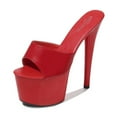 thumbnail image 7 of 181 Series 16.5cm Heel 7cm Platform 2021 Summer New Leather Fish Toe Shoes Women High Heels Sexy Platform Sandals LFD, 7 of 7