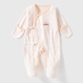 thumbnail image 2 of Newborn Newborn Footed Sleeper Gown With Mitten Cuffs Cotton Side Baby Footed Print Infant Play For 0 6 Months Boys And Girls Baby Romper Pajamas Crawling Clothes, 2 of 6