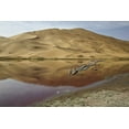 thumbnail image 2 of Anon, Ellen 14x11 Black Ornate Wood Framed with Double Matting Museum Art Print Titled - China, Badain Jaran Desert Dune reflects in lake, 2 of 4