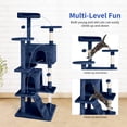 thumbnail image 5 of YRLLENSDAN 54 inch Tall Cat Tree Tower for Indoor Cats, Large Cat Tower with Scratching Post, Cat Climbing Tower with Cat Tree House, Sturdy Cat Condo, Dark Blue, 5 of 7