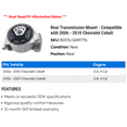 thumbnail image 2 of Rear Transmission Mount - Compatible with 2006 - 2010 Chevy Cobalt 2007 2008 2009, 2 of 2