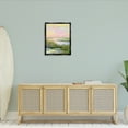 thumbnail image 2 of Stupell Industries Soft Pink Marshland Sunrise Landscape & Nature Painting Black Floater Framed Canvas Art Print Wall Art, 25 x 31, 2 of 9