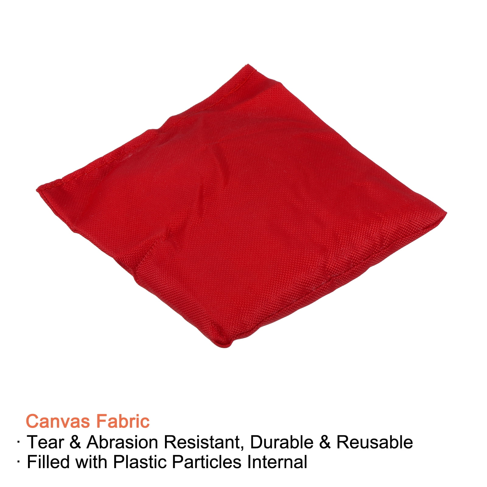 Uxcell Cornhole Bean SandBags Canvas Outdoor Party Hand Tossing Game, Red 5 Pack