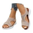 thumbnail image 3 of Ticikt Womens Comfortable Orthopedic Sandals Arch Support Ladies Walking Sport Athletic Sandals Open Toe On 2 Inches Heel, 3 of 9