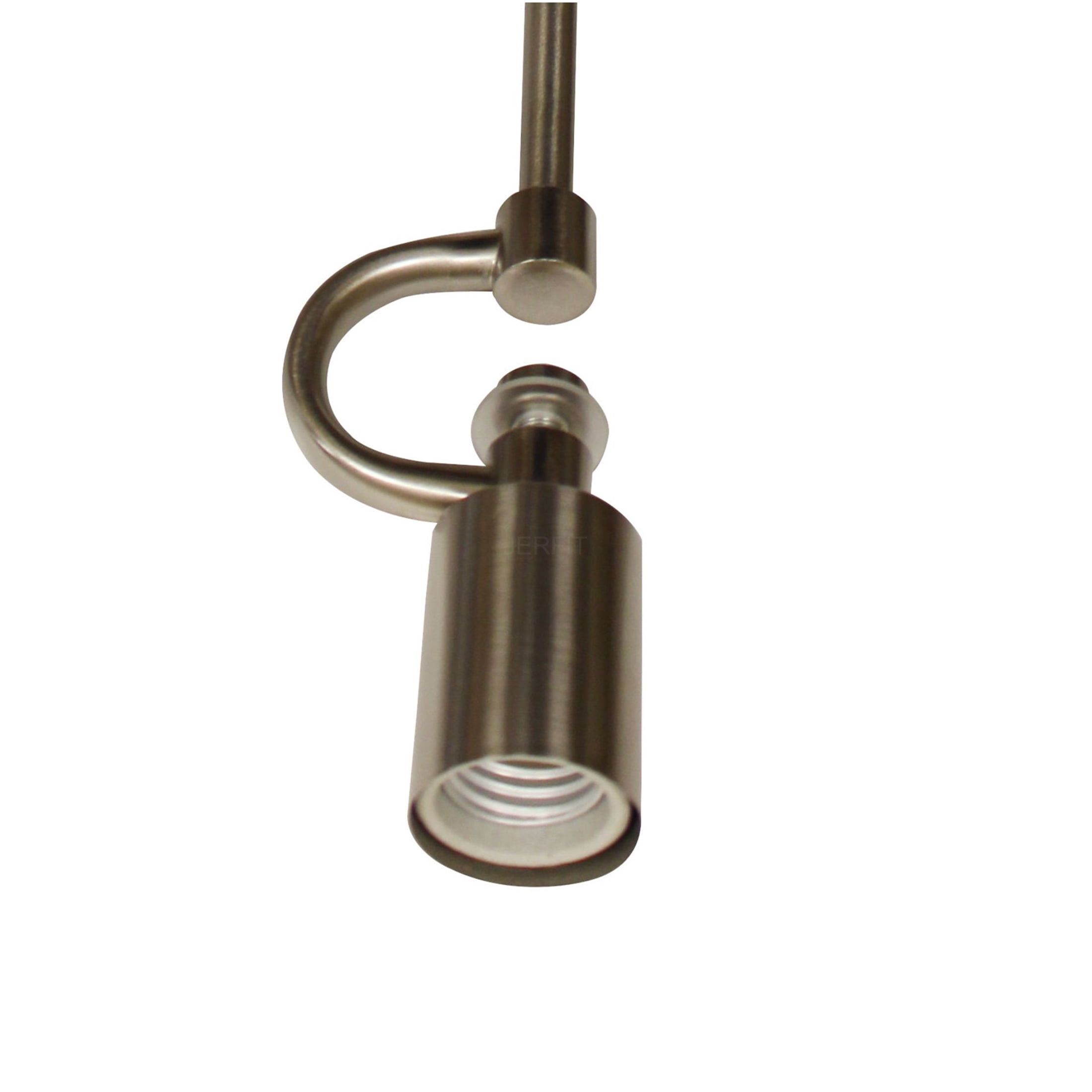 JERFIT Vintage Industrial Pendant Light with Linen Shade, Single Bulb Hanging Fixture in Brushed Nickel for Kitchen Island, Dining Room, Bedroom