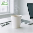 thumbnail image 6 of 100 PACK 4 oz White Paper Hot Cups - Espresso, Sampling Cup, Bathroom Cups, Single Cups, Disposable Cups, Coffee Cup by EcoQuality, 6 of 7