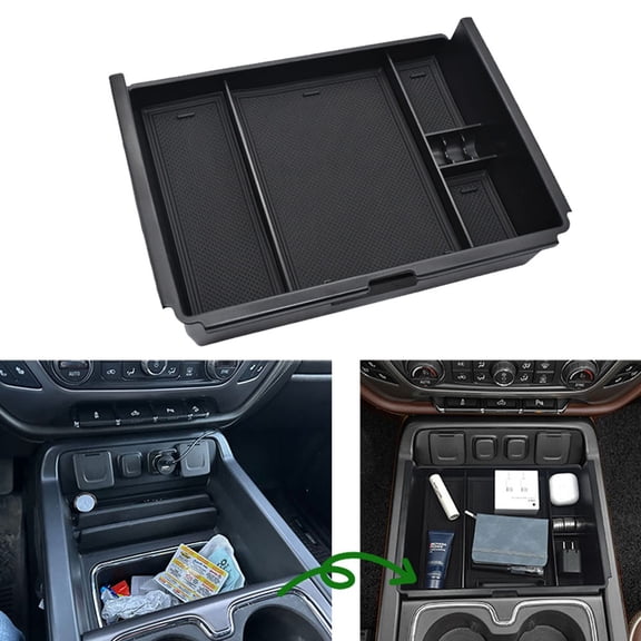 For 2014-2018 Chevy Silverado Console Storage Box Organizer Tray Accessories