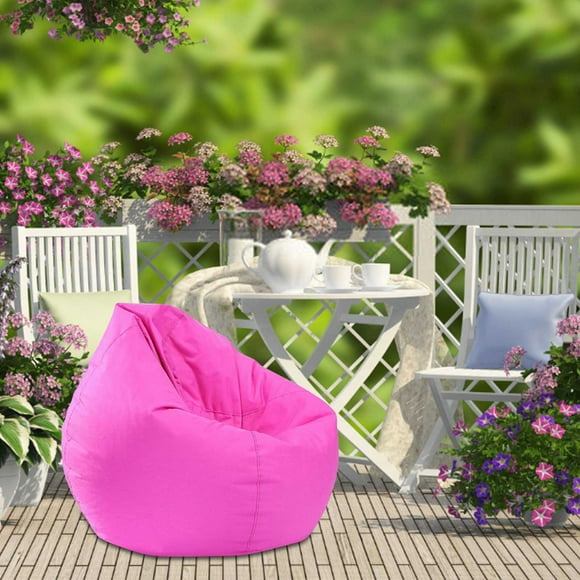 Leutsin Bean Bag Chair Cover,Bean Bag Chairs for Kids,Bean Bag for Adults and Kids Sofa Chair Storage,Lazy Bean Bag Chair Cover,Waterproof Zippered Bean Bag Canvas Chair Cover Without Filling