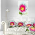 thumbnail image 3 of Designart Large Red Poppy Flower on White - Floral Throw Pillow - 12x20, 3 of 5