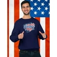 thumbnail image 2 of 4Th Of July Independence Sweatshirt Men -Image by Shutterstock, Male 5X-Large, 2 of 4