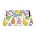 thumbnail image 1 of XMXT 1 Pcs Woven Placemats, Colorful Pear Hand Painting Stain Resistant Anti-Skid Placemat for Kitchen Table, 12 x 18 inches, 1 of 6