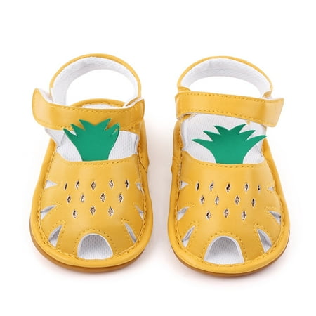 

Cathalem Toddlers Sandals for Boys Boys Girls Single Shoes First Walkers Shoes Summer Toddler Girls Water Shoes Size 2 Sandal Yellow 0 Months