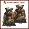 thumbnail image 2 of Honeii Jungle Hat Bear Print Small Burlap Bags,Christmas Drawstring Treat Bags Gift Bags Reusable Candy Goodie Wrapping Bags for Holiday Party Favors Supplies -Medium, 2 of 9