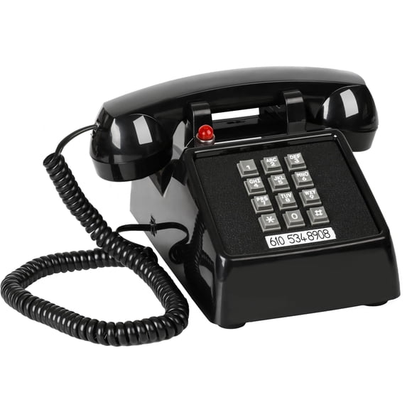 Teléfono fijo Sangyn Retro Classic 2500 con indicador rojo