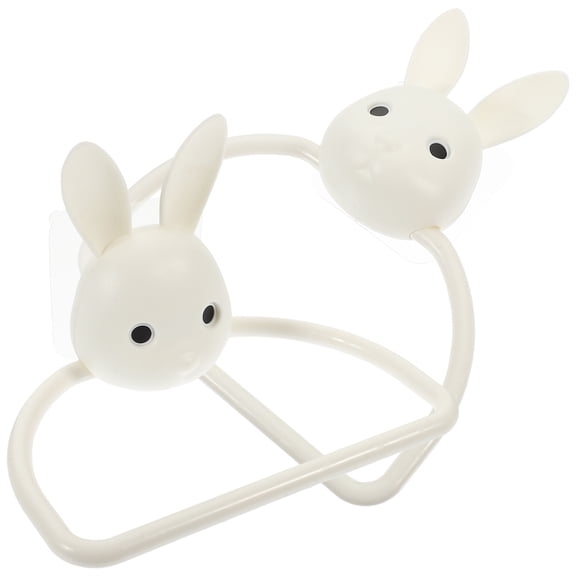 FENGGUIQU 2-Pack White Farmhouse Wall Mounted Towel Rack Holder for Bathroom Hand Towels, Household Organizer