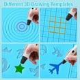 thumbnail image 6 of ESquareOne - 3D Printing Mat for Adult - 16.7x7.9-inch Animal Patterns, Circles, Square Grids - Blue, 6 of 7