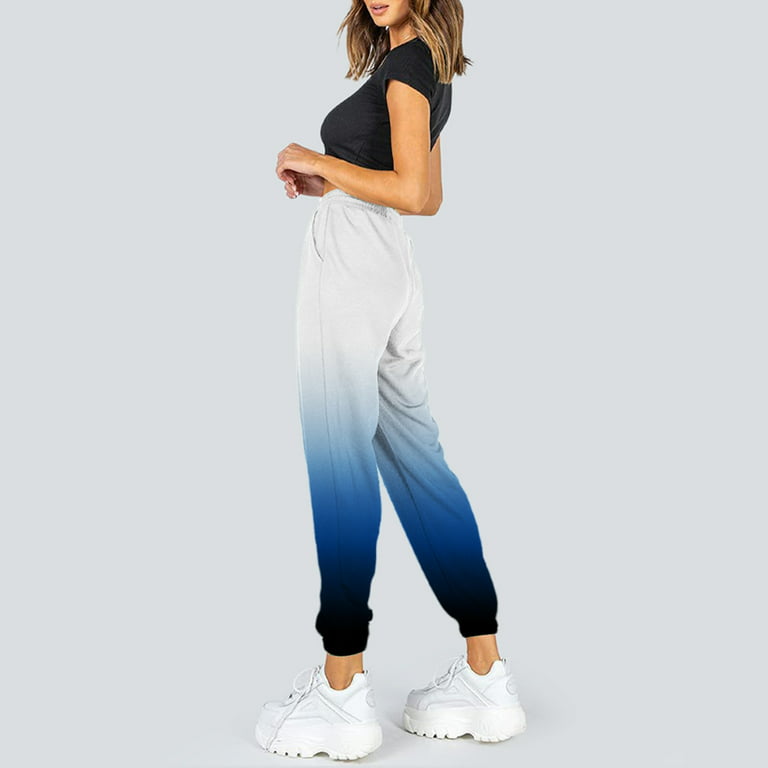 TOWED22 Women's High Waisted Jogger Pants,Womens Cropped Pants