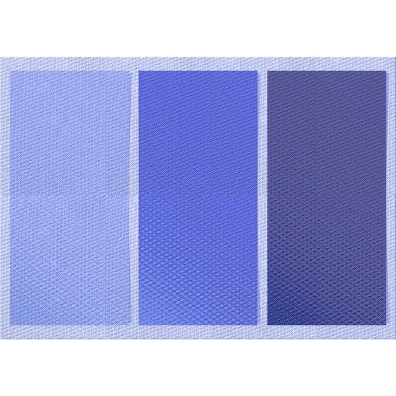 Ahgly Company Indoor Rectangle Patterned Day Sky Blue Area Rugs, 5' x 8'