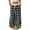 Black #016, variant on Women's Casual Gingham Pants Plaid Print Wide Leg Trousers Elastic Pajama Lounge Pants Sleepwear Blue L