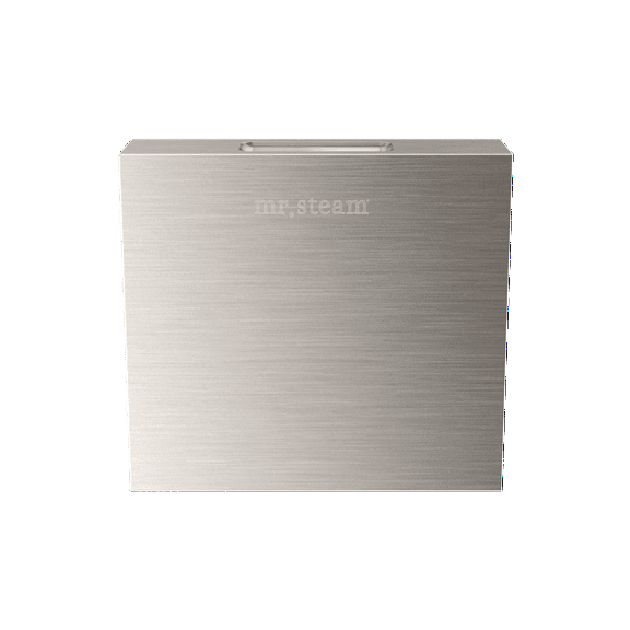 Mr Steam Designer 3 in. Steamhead with AromaTherapy Reservoir in Square Brushed Nickel