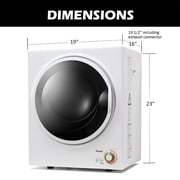 Panda Small Mini Compact Dryer 110V Stainless Steel Drum 1.50cu.ft
