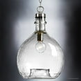 thumbnail image 3 of Urban Ambiance Luxury Bohemian Pendant, Size: 20-3/8"H x 13"W, with Farmhouse Style Elements, Brushed Nickel Finish and Clear Textured Shade, UHP2772, 3 of 7