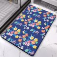 thumbnail image 2 of Flower Bathroom Mat Non Slip Quick Dry Super Absorbent Thin Shower Mat,Modern,Bathroom Rugs Bathroom Matwashablefor Bathroom Living Room Entryway Kitchen Playroom,20x32 Inch, 2 of 5