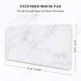 thumbnail image 2 of Large Mouse Pad, Full Desk XXL Extended Gaming Mouse Pad 35" X 15", Waterproof Desktop Mat with Stitched Edge, Non-Slip Laptop Computer Keyboard Mousepad for Office and Home, Marble Design, 2 of 6