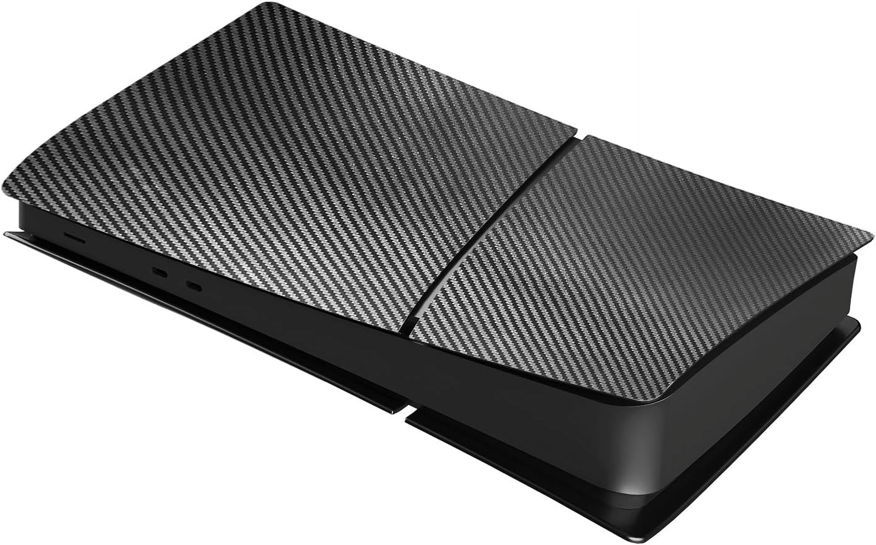 Digital Edition Cover Plates for PS5 Slim Console, Shell Panels Compatible with Playstation 5 Slim Accessories Protective Replacement Faceplate (Carbon Fiber)