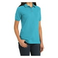 thumbnail image 4 of Mafoose Womens Heavyweight Cotton Pique Polo Shirt Turquoise S, 4 of 6