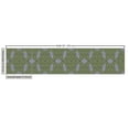 thumbnail image 3 of Ambesonne Tribal Fabric by the Yard Upholstery, Stripped Floral Art, 1 Yard, Grey Olive Green, 3 of 5