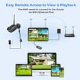 thumbnail image 3 of Hiseeu Outdoor Security Camera System with 10'' Monitor, 500G Hard Drive, 10CH NVR, 4Pcs Wireless 2.4/5G Wi-Fi 5MP Camera, 24/7 Recording,1-Way Audio, Night Vision, 3 of 14