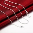 thumbnail image 2 of Clearance Sterling Silver Snake Chain Necklace For Women- 16"-24", 1mm Thin Chain Necklace, 2 of 8